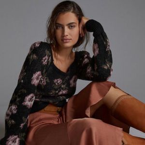 ANTHROPOLOGIE SQUARE NECK SWEATER—SIZE M—BNWT